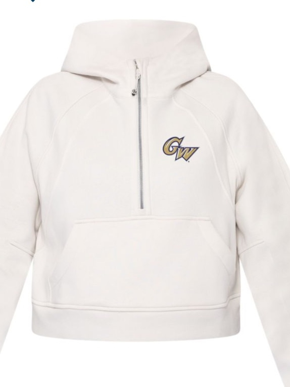 Lululemon George Washington University Women's Oversized 1/2 Zip Scuba Hoodie